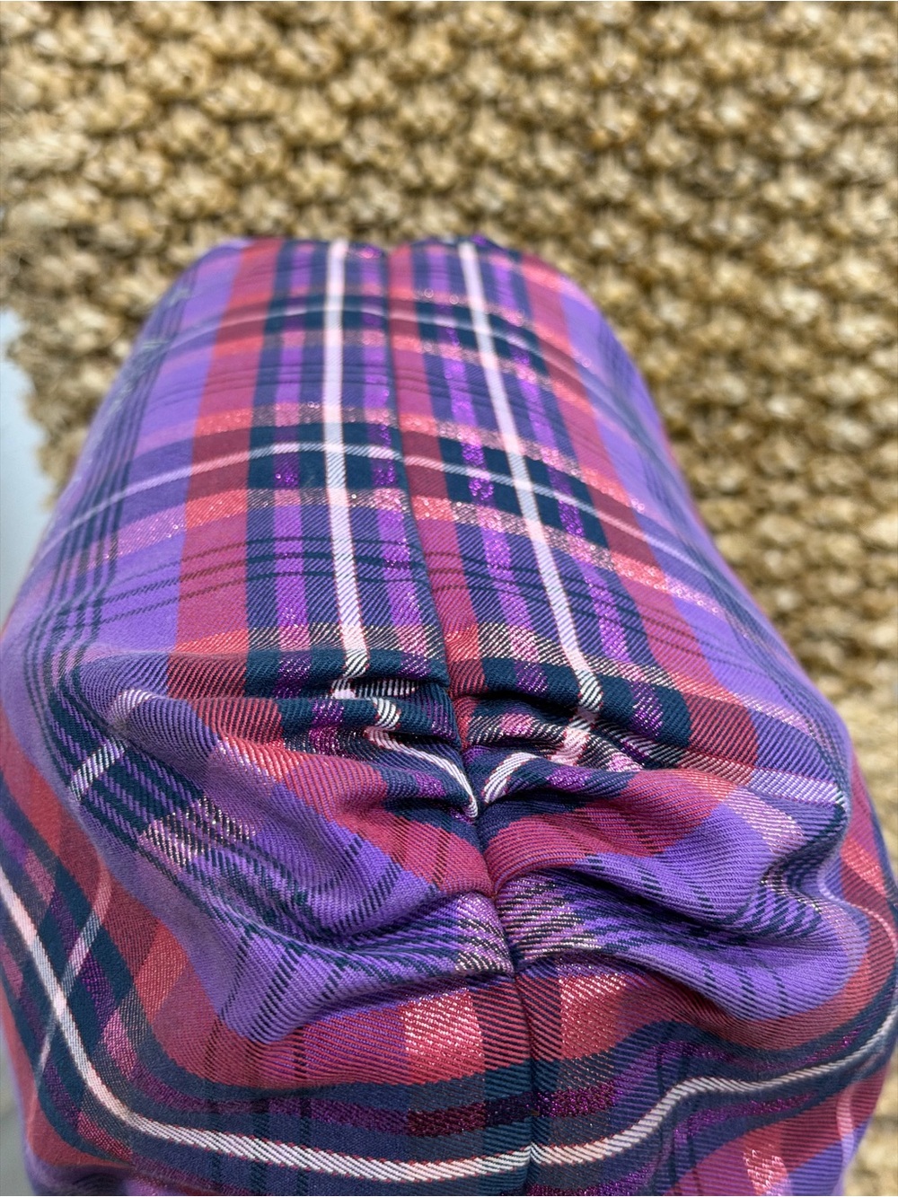 Coach Poppy Tartan Plaid Glam Tote Bag - Picture 5 of 11